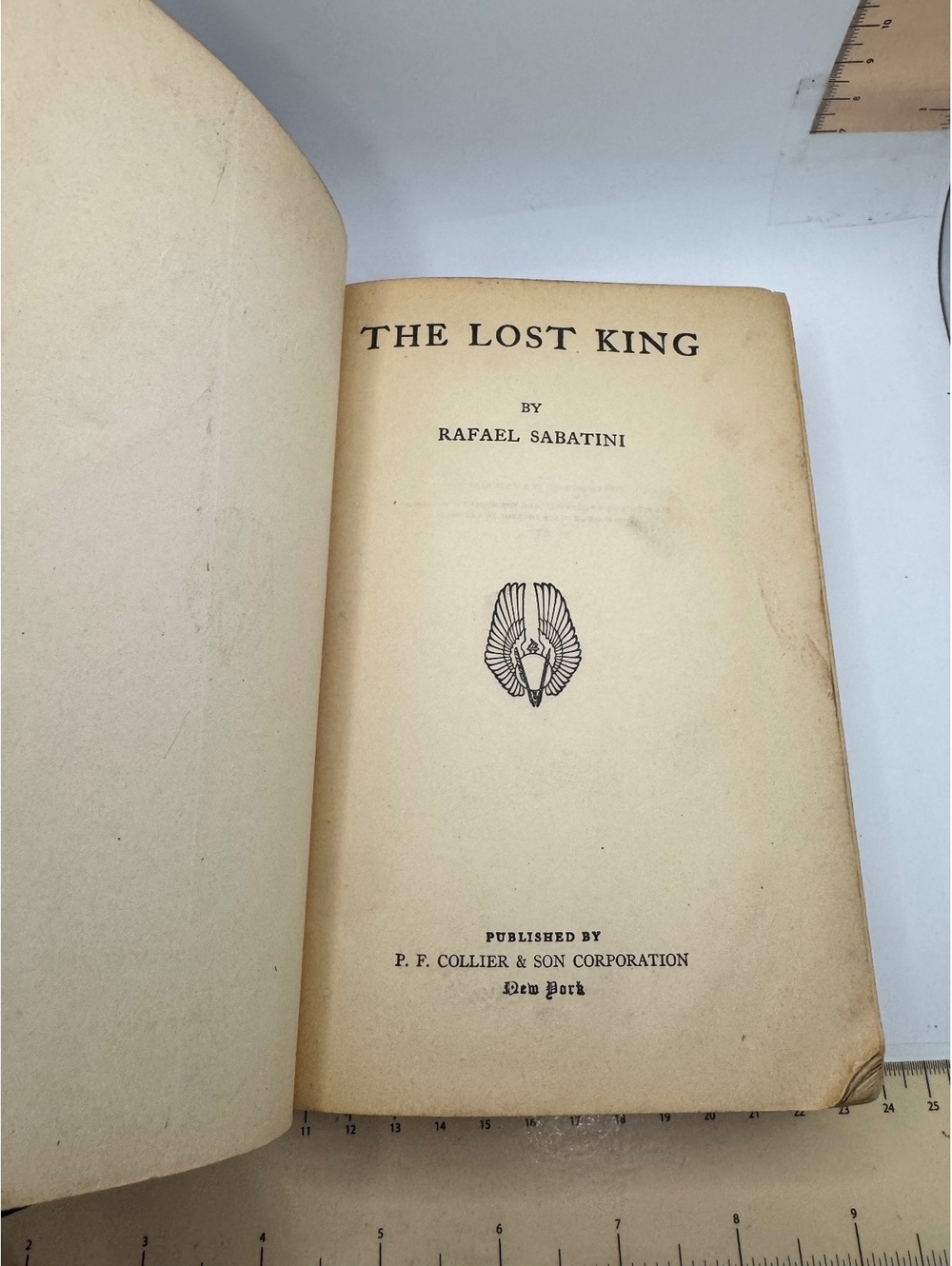 The Lost King by Rafael Sabatini - Vintage 1937 Hardcover Book